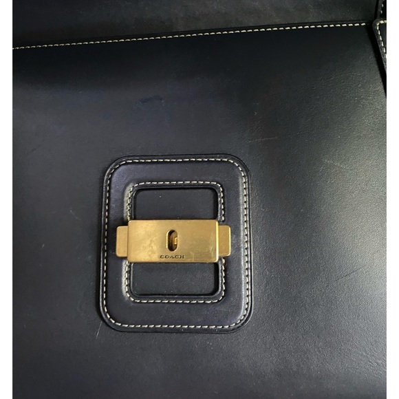 Coach 1941 Courier Carryall 23 Navy NEW Glovetanned - Picture 3 of 8